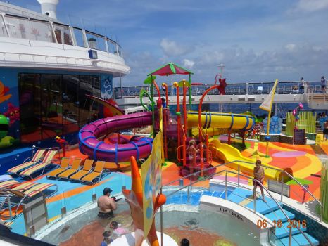 water play park on the Ovation of the Sea