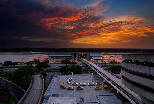 Sunset over Tampa
