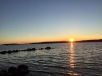 Sunset over the St Lawrence River