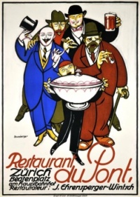 Vintage Poster - Restaurant du Pont, Zürich, 1913
