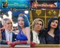 Carlos and Evie Carvie in Descendants 2 and 3