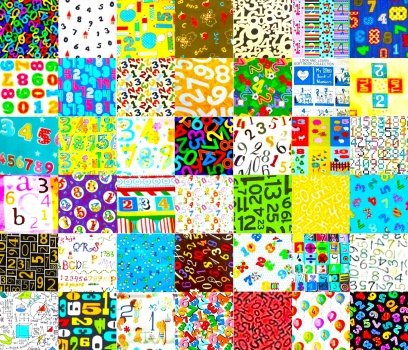 Solve PATCHWORK NUMBERS 4 jigsaw puzzle online with 255 pieces