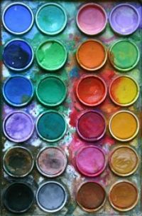 watercolor pots