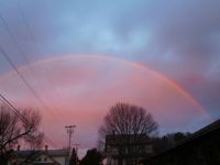 early morning rainbow