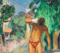 Henri Lebasque (French, 1865–1937), Pierre après la baignade