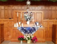 Blue Christmas Eve Altar