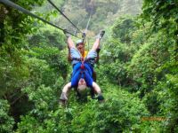 Upsidedown Zipline in Belize