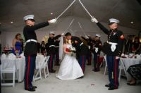 USMC Wedding Arch!