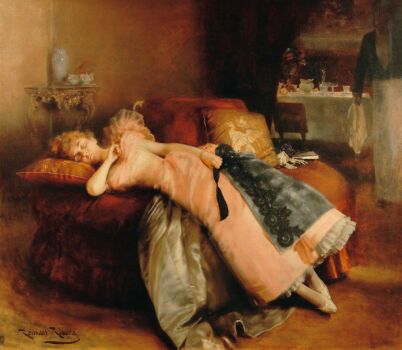 "Sleeping Woman After Ball", by Roman Ribera Cirera