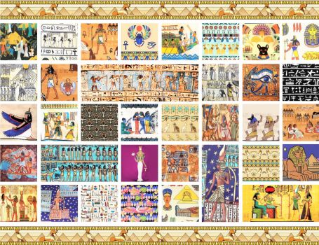 Solve PATCHWORK ANCIENT EGYPT jigsaw puzzle online with 414 pieces