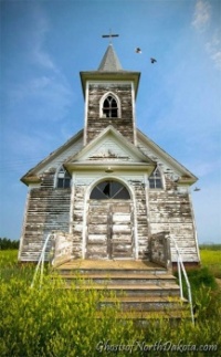 Abandoned Church in the prairie