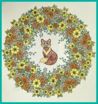 Self-colored drawings. Zelf gekleurde tekeningen.