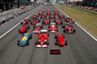 Formula 1 car lineup at the Nürburgring