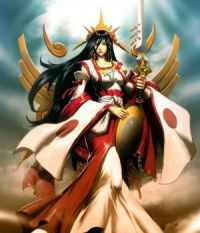 Amaterasu-sun-goddess-japanese-digital-art