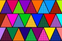 Plaid & Plain Triangles!! ~ XL