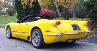 2004 Corvette 53-03 Custom body kit C1 to C5 rear Yellow