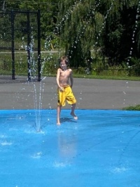 Splash Pad Fun in Maine