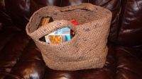 Crocheted Plarn Grocery bag