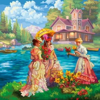 Solve Vintage Ladies (1,161) jigsaw puzzle online with 81 pieces
