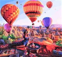 Celebrating Hot Air Ballooning in Cappadocia, Turkey