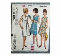 McCall's Twiggy Style Dress Pattern 1966