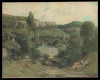 Gustave Courbet, View of Ormans 1850s
