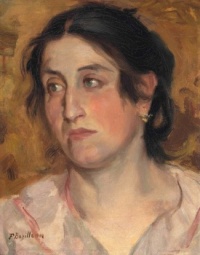Frédéric Bazille (French, 1841–1870), Portrait de femme (1868)