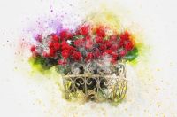 Rose Bouquet watercolor