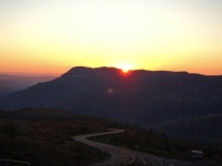 Sunset over Mount St Helens