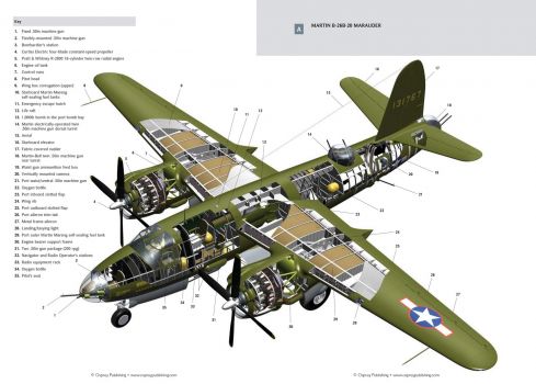 Solve B-26 Marauder (cutaway) Jigsaw Puzzle Online With 176 Pieces