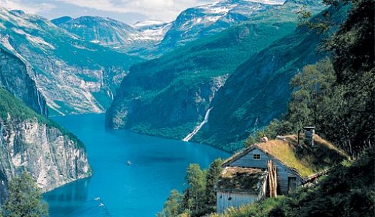 Norway's Geirangerfjord,