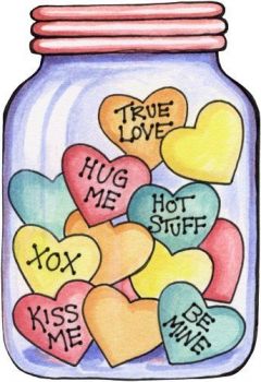 Candy jar full of love