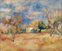 "Dovecote at Bellevue" by Pierre Auguste Renoir