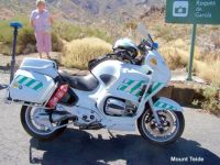 Police Motorcycle, Mount Teide, Tenerife