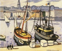 Louis Mathieu Verdilhan (French, 1875–1928), Le vieux port de Marseille (1905)