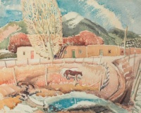 Victor William Higgins (1884-1949) El Sangre de Cristo Mountains (ca 1929-31)