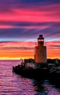 Lighthouse at Sunset...