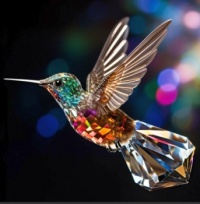 glass hummingbird