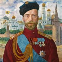 Portrait of Tsar Nicolas II - Boris Michailowitsch Kustodiew