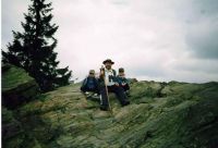 Děda a kluci na skalách-Suchý vrch-2003