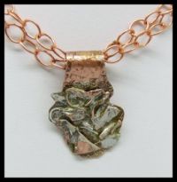Copper and Sterling Pendant