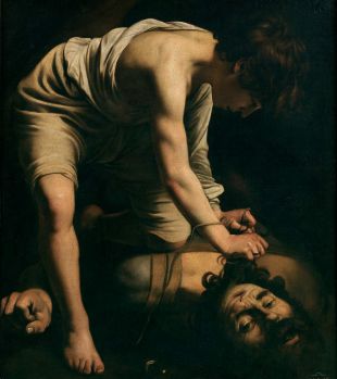 David and Goliath (1599) by Michelangelo Merisi da Caravaggio - 1st version