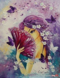 Viola Sado Artwork  -  'Purple Fan'