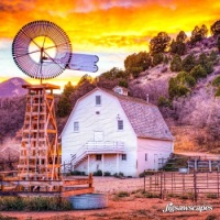 Farmhouse in white . . . . .