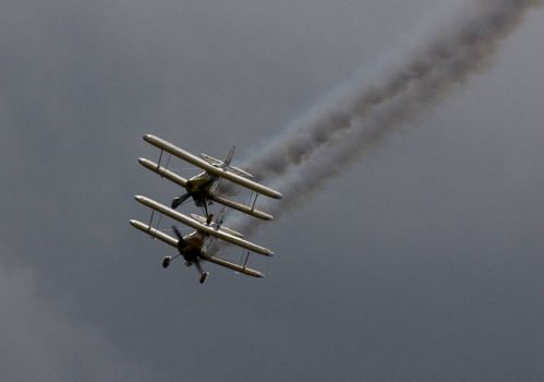 Two Pitts Specials aerobatic planes