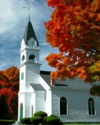 Chapel In Fall