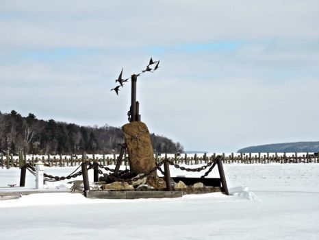 Lakeside sculpture