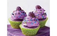 Grape-filled Purple Cupcakes