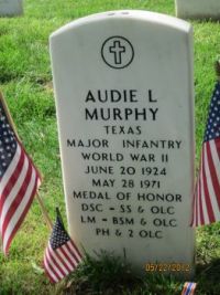 Audie Murphy Grave Marker - Arlington National Cemetery