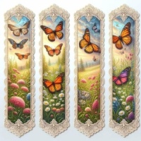 Seasonal Vintage Art - Spring / Summer - Pretty Bookmarks (9 - 144 Pieces)